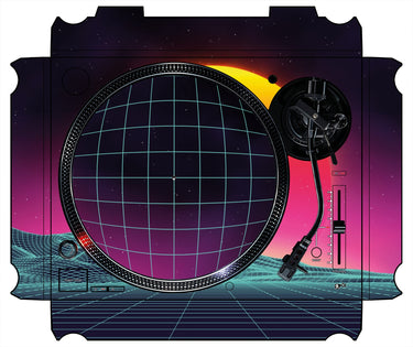 Technics 1200 / 1210 MK7 Skin Synthwave Horizon